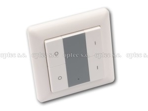 Naścienny radiowy ściemniacz LED pod standardową ramkę 2 strefy