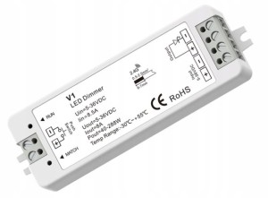 ŚCIEMNIACZ DIMMER LED V1 1X8A (PUSH DIMM) 5-36VDC