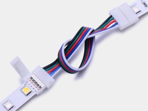 ZŁĄCZKA KONEKTOR ZACISK LED RGBW do taśm 12mm 5050