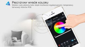 Żarówka LED 8W RGBW ciepły biały/zimny biały E27 BLUETOOTH