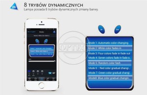 Żarówka LED 8W RGBW ciepły biały/zimny biały E27 BLUETOOTH