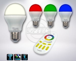 Żarówka LED 6W RGBW ciepły biały E27