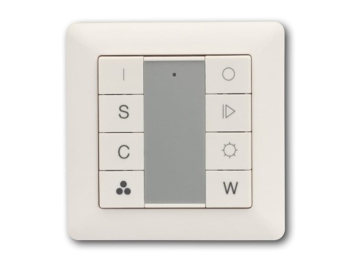 Naścienny radiowy sterownik LED RGBW pod standardową ramkę