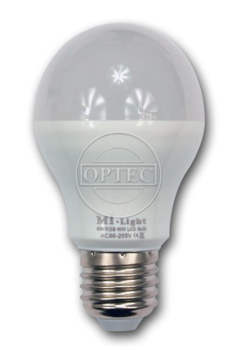 Żarówka LED 6W RGBW ciepły biały E27