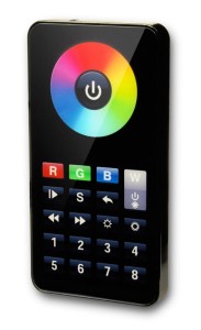 8 stref - PILOT radiowy dotykowy LED RGB/RGBW