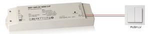 STEROWNIK NAPIĘCIOWY LED RGB/RGBW SRP-1009-24-100W CVF 230V 1X100W/2X50W/3X33W/4X25W 4X24VDC PUSH SWITCH