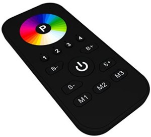 PILOT RADIOWY LED RGB SR-2810W 4-STREFY CZARNY
