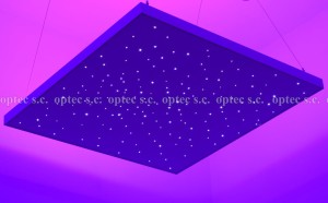 Panel gwiezdne niebo z tylnym oświetleniem LED RGBW.
