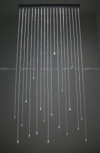 Kurtyna światłowodowa (świetlna) 1m x 2m, wariant 2