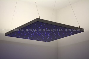 Panel gwiezdne niebo z tylnym oświetleniem LED RGBW.