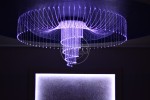 Żyrandol światłowodowy 80cm MEDUZA spirala 120cm wąsy 3m 172 zakończenia