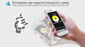 Żarówka LED 8W RGBW ciepły biały/zimny biały E27 BLUETOOTH