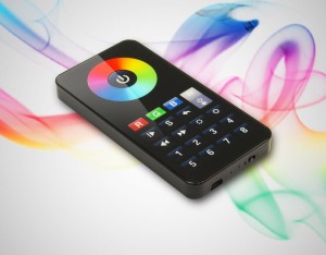 8 stref - PILOT radiowy dotykowy LED RGB/RGBW